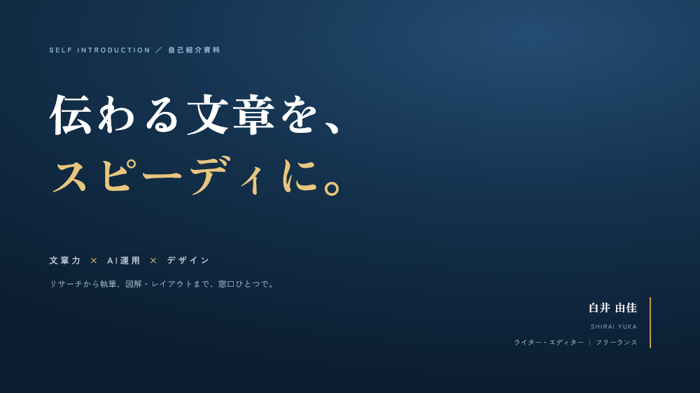 ライター・エディター用営業資料